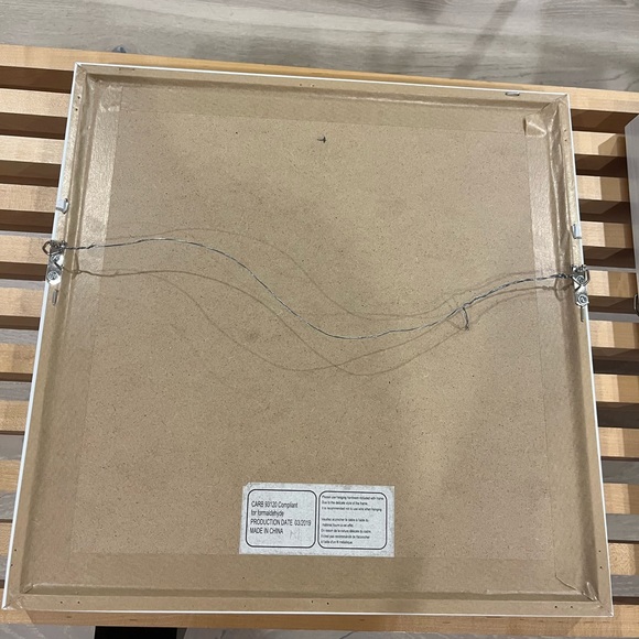 Beach print with white and clear plastic frame - Picture 6 of 6